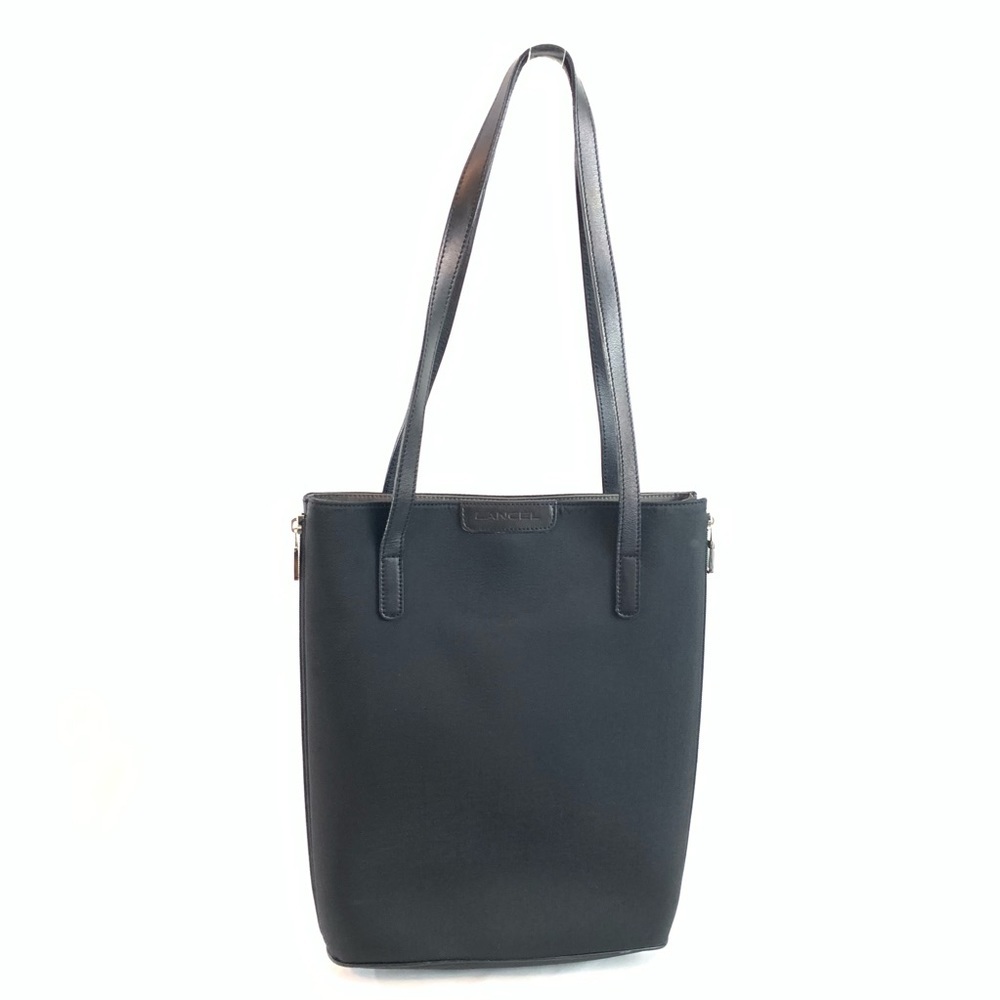 Lancel black slim thin purse handbag